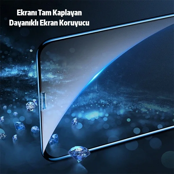 İPhone 11 Pro 2İN1 Full Glue Tempered Cam Ekran Koruyucu +Kamera Lens Set-(5775)