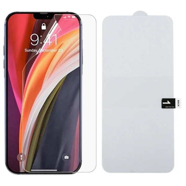 iPhone 12 Pro Max 6.7 Full Kaplama Hidrojel Film Full Ekran Koruyucu-(5775)
