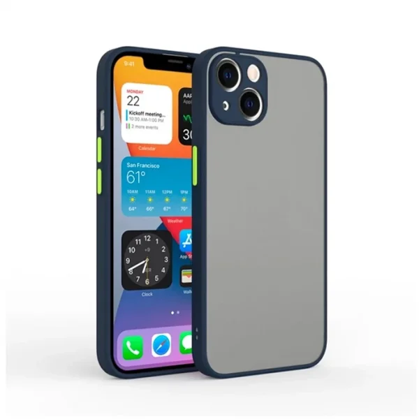 iPhone 13 6.1inç Kamera Korumalı Premium Silikon Kılıf-(5775)