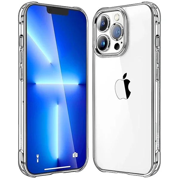 iPhone 13 Pro Max 6.7inç Shockproof Darbe Emici Silikon Kılıf-(5775)