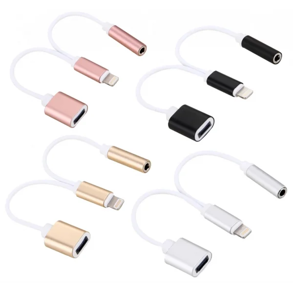 iPhone 14-13-12-11 3.5mm Kulaklık ve Şarj Dönüştürücü-(5775)
