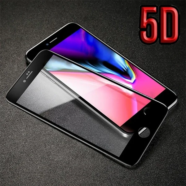 İPhone 8 Plus 7 Plus 5d Kavisli Full Kırılmaz Cam Ekran Koruyucu-(5775)