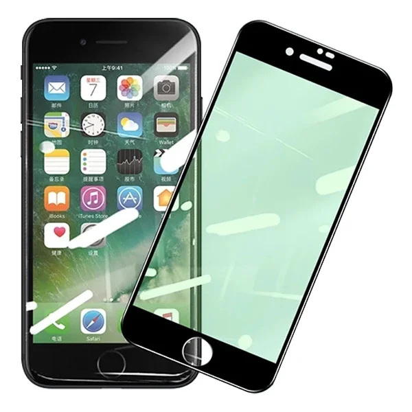iPhone SE3-SE2 İPhone 8-7 Anti -Blue Green Light Göz Korumalı Tempered Full Ekran Koruyucu-(5775)