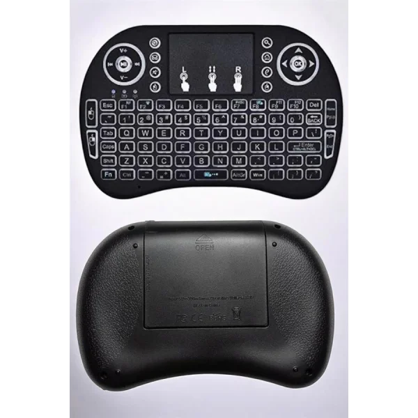 Işıklı Kablosuz Mini Q Klavye Tüm Cihazlara Uyumlu