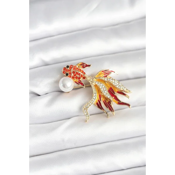 Japon Balığı Model Broş