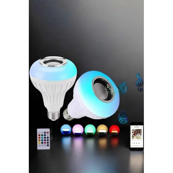 Kablosuz Bluetooth Hoparlör Led Lamba