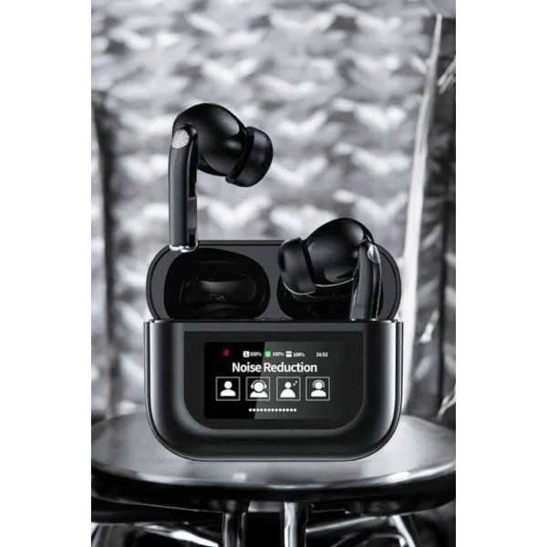 Kablosuz Bluetooth Kulaklık Ekranlı Uzun Şarj Süreli ANC Destekli