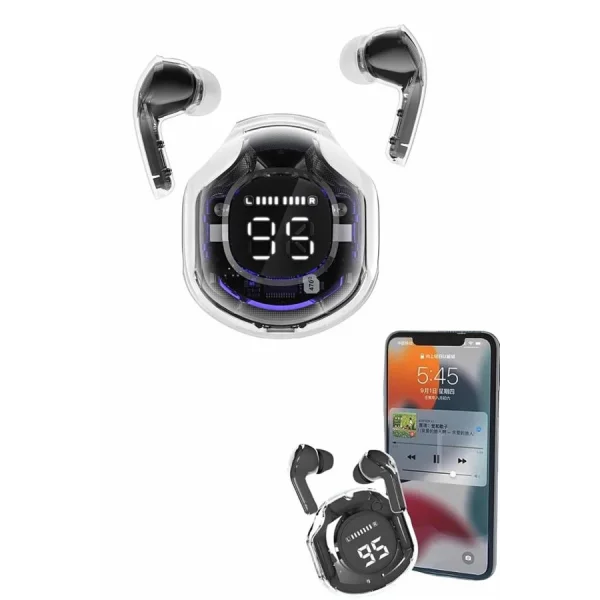 Kablosuz Dijital Göstergeli Powerbanklı IOS ve  Android Uyumlu Gaming Kulaklık