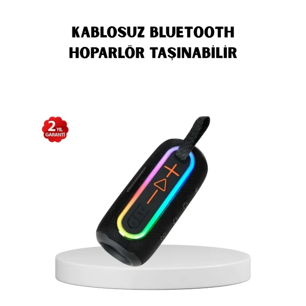 Kablosuz Hoparlör – Bluetooth 5.1 Güçlü Bas ve 10 Metre Menzil