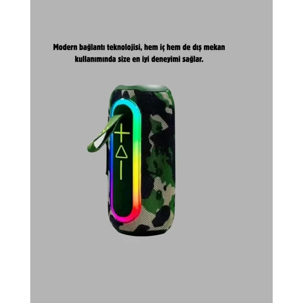 Kablosuz Hoparlör – Bluetooth 5.1 Güçlü Bas ve 10 Metre Menzil