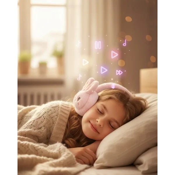 Kablosuz Peluş Bluetooth Kulaklık 40mm Hoparlör ve Mikrofonlu