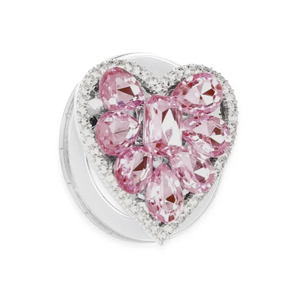 Kickstand Taşlı Magsafe Stand - Pembe-(5796)