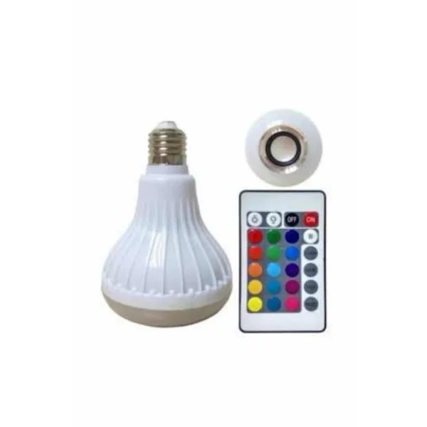 Lamba Hoparlör Ampül Görünümlü Renk Değiştirebilen Android ve İOS Uyumlu