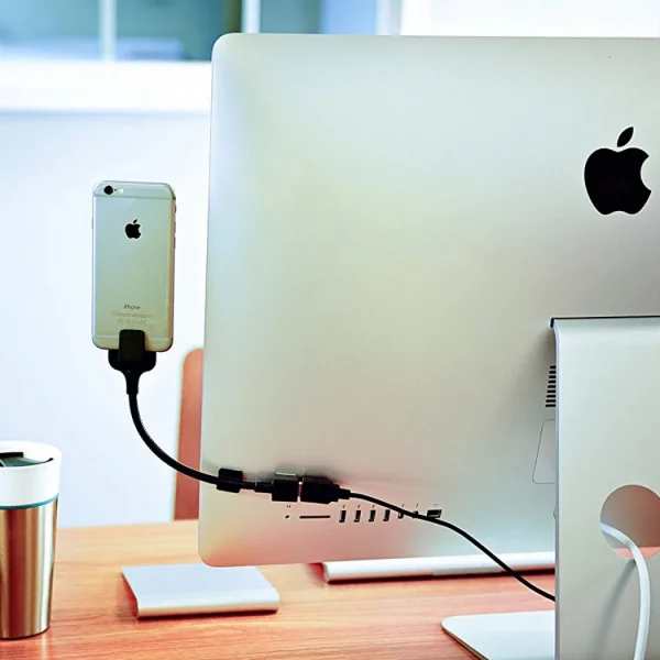 Lazy Acrobat Metal Usb Stand Android Micro Usb-(5775)