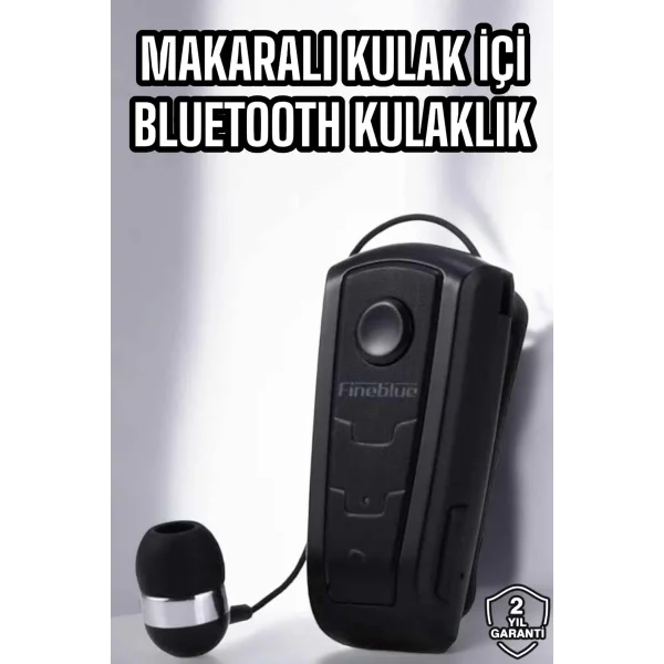 Makaralı Bluetooth Kulaklık Çağrı Cevaplama Kablolu Uzun Pil Ömrü