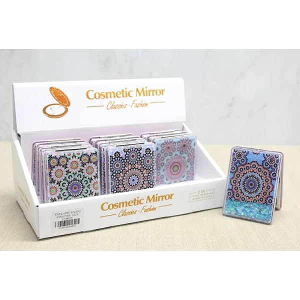 Mandala Desenli Hareketli Sulu El Aynası Alk4585