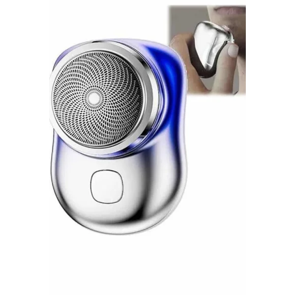 Mini Sıfır Sakal Yanak Tıraş Makinesi USB Şarjlı Sıfır Sakal Taşınabilir Korumalı