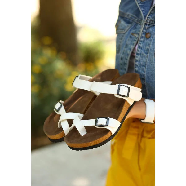 Opil Beyaz Cilt Terlik