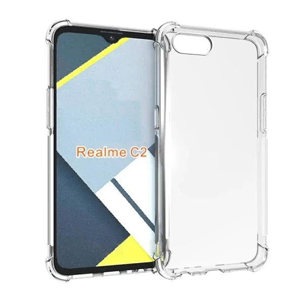 Oppo Realme C2 Anti-Drop Darbe Emici Silikon Kılıf-(5775)