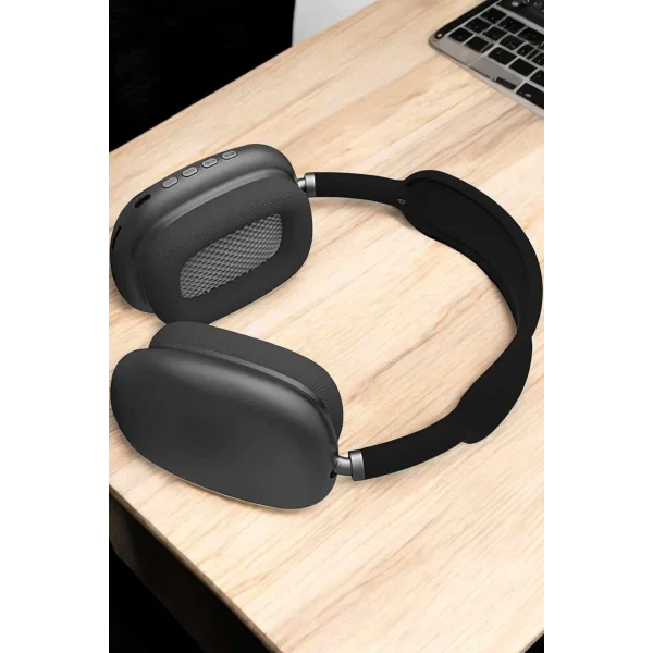 P9 Plus Kulaklık Siyah Bluetooth Bağlantılı Kulak Üstü Kablosuz