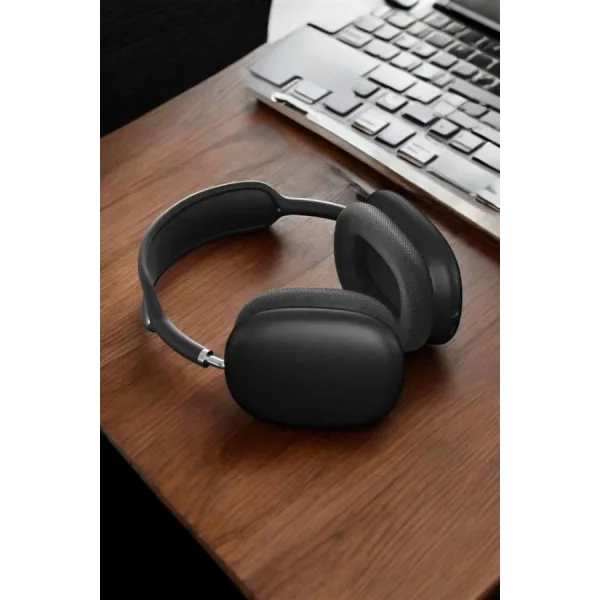 P9 Plus Kulaklık Siyah Bluetooth Bağlantılı Kulak Üstü Kablosuz ANC Özelliği