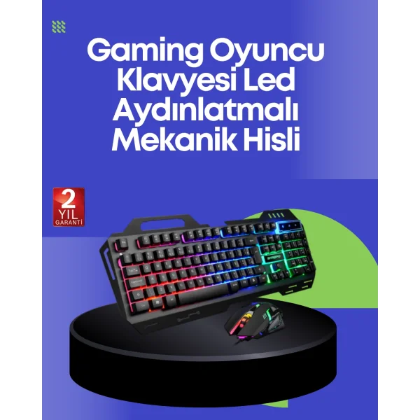 PG8018 LED Aydınlatmalı Mekanik Klavye Mouse – Oyunlarda Üstün Performans