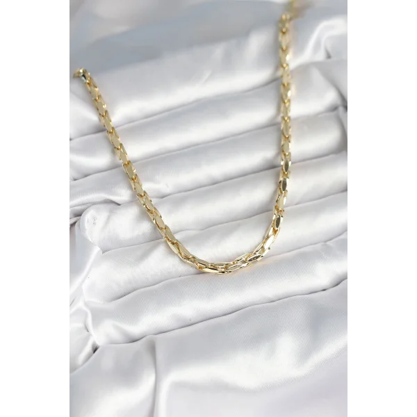 Pirinç Gold Renk 60 cm Zincir Kadın Kolye