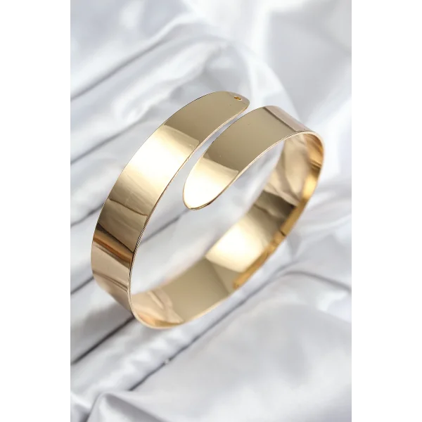 Pirinç Sarmal Model Gold Renk Pazu Bileklik