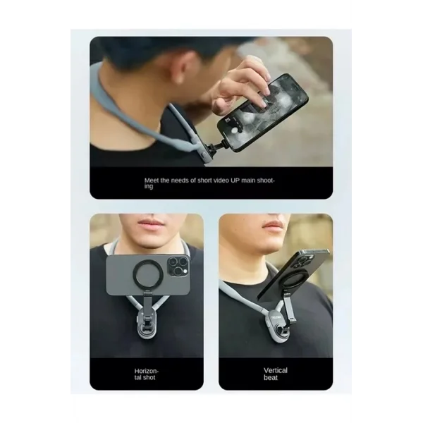 360 Derece Ayarlanabilir Boyun Askılı Manyetik Telefon Tutucu