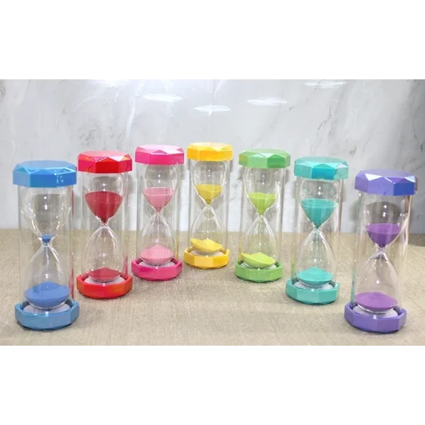 Plastik Çerceveli Renkli 15 Dk Kumsaati Alk4564