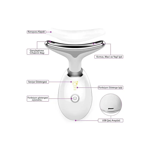 Yüz Ve Boyun Kırşıklık Giderici Ems Güzellik Cihazı ( Gıdık,sarkma,kırışıklık)