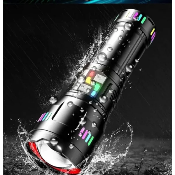 Pro F-3002 Alüminyum Tg Led Gece Şeritli Type-c Şarjlı El Feneri