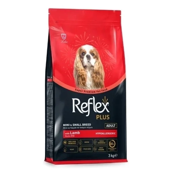 Reflex Plus Kuzu Etli Mini ve Küçük Irk Yetişkin Köpek Maması 3 Kg