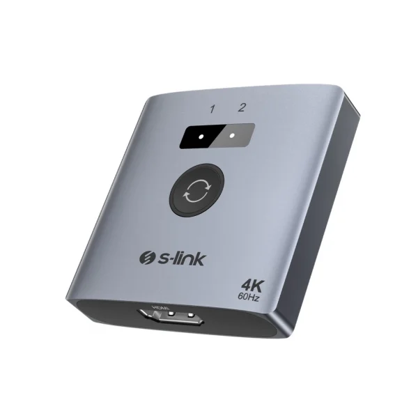 S-LINK SL-LU602C 2xHDMI 1Type-C 4K 60Hz Monitör Çoklayıcı (1PC-2Monitör veya 2PC- 1Monitör) Çift Yönlü Switch(1923)