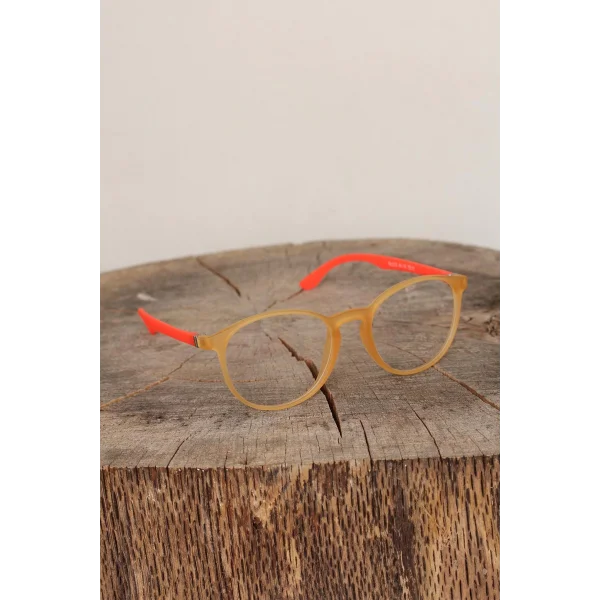 Sarı Renk Oval Turuncu Renk Bayan Gözlük
