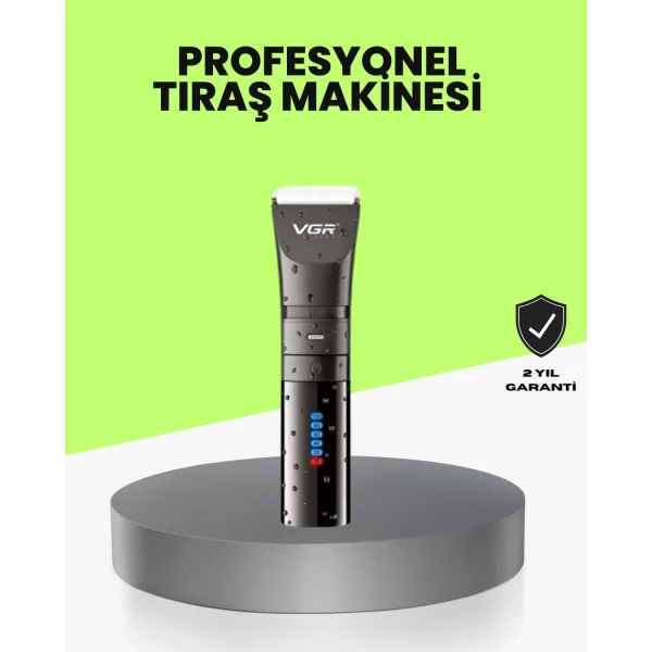 Şarjlı Saç Kesme Makinesi – 4 Taraklı 2 Kademeli Güç Ayarı Uzun Pil Ömrü