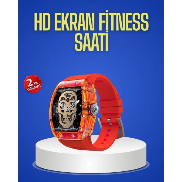 Şeffaf Tasarımlı Akıllı Saat Dokunmatik Ekranlı