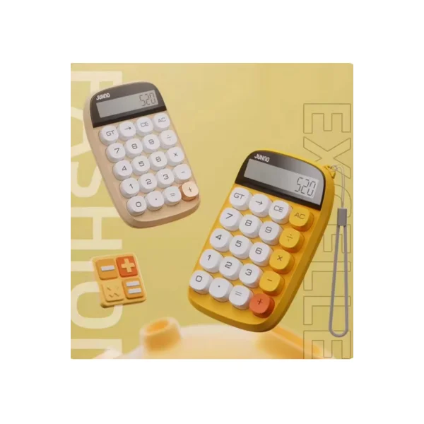 Sevimli Kare Tuşlu 10 Haneli Ldc Ekran Hesap Makinası Pembe