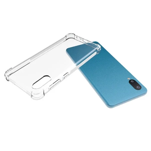 SM Galaxy A02 - M02 Anti-Drop Shockproof Darbe Emici Silikon Kılıf-(5775)