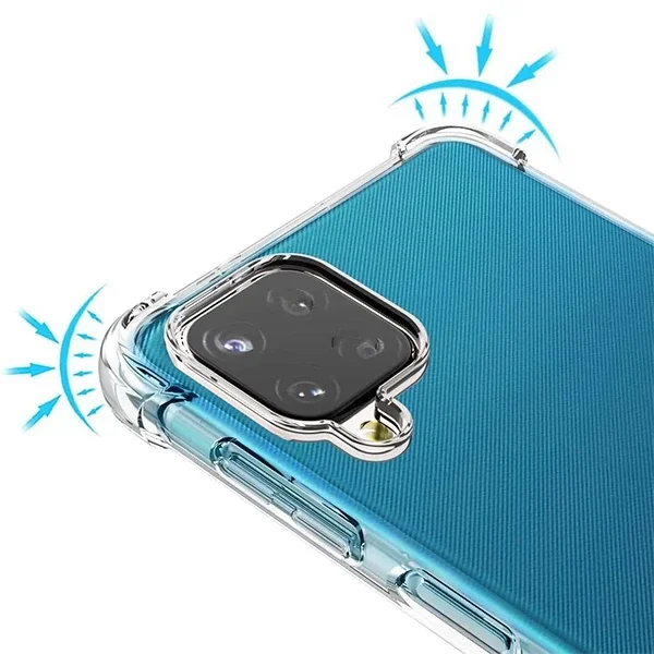 SM Galaxy A12 - M12 Anti-Drop Shockproof Darbe Emici Silikon Kılıf-(5775)