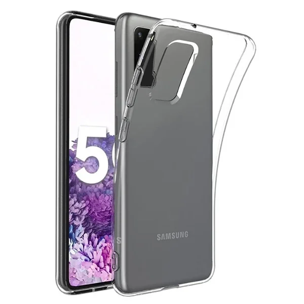 SM Galaxy S20/ S2 Lite 2.0mm Şeffaf Silikon kılıf Shockproof kılıf -> ŞEFFAF-(5775)