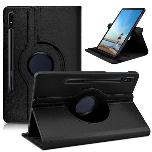 SM Galaxy Tab S8 Plus 2022 12.4 (X800-X806) 360 Derece Döner Standlı Kılıf-(5775)