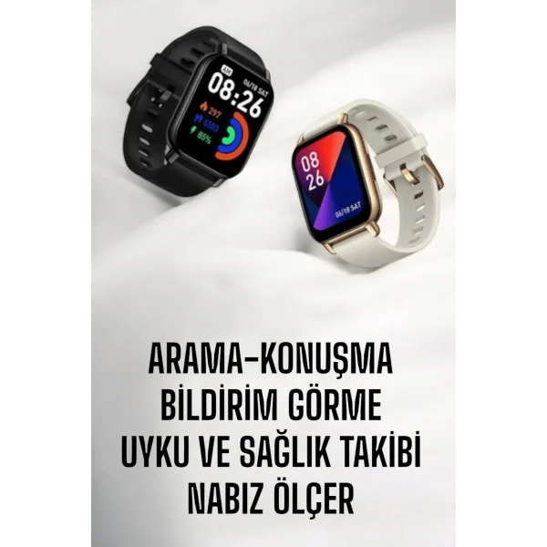Suya Dayanıklı Bluetooth Akıllı Saat GPS Adımsayar Nabız & Sağlık Takibi