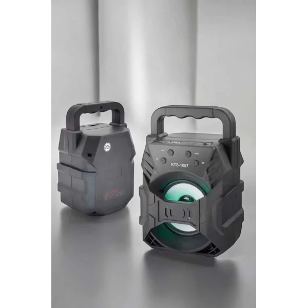 Taşınabilir Bluetooth Hoparlör Led Işıklı Uzun Pil Ömrü