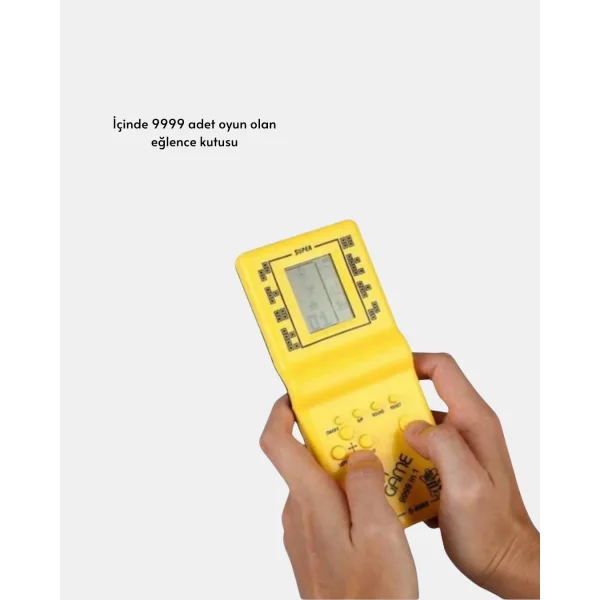 Taşınabilir El Aterisi Gameboy – Klasik Tetris Oyunu Pil ile Çalışan Mini El Konsolu