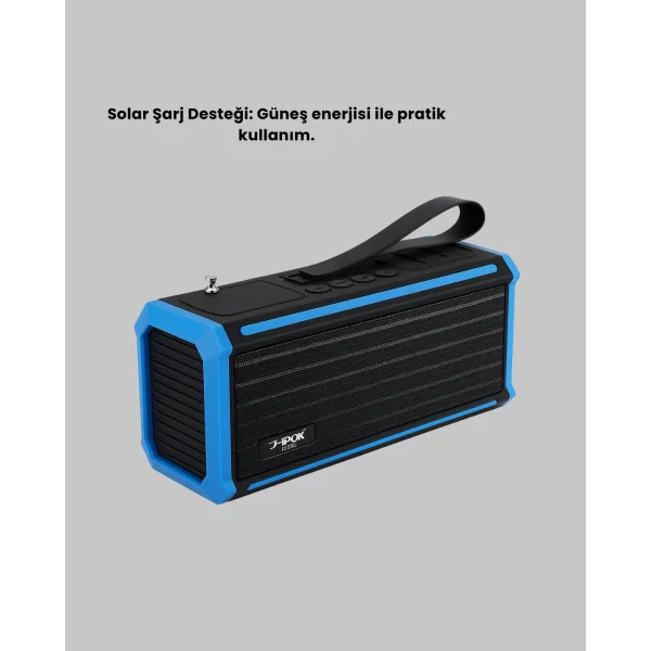 Taşınabilir J-IPOX P520 1200 mAh Bluetooth Hoparlör Mikrofonlu