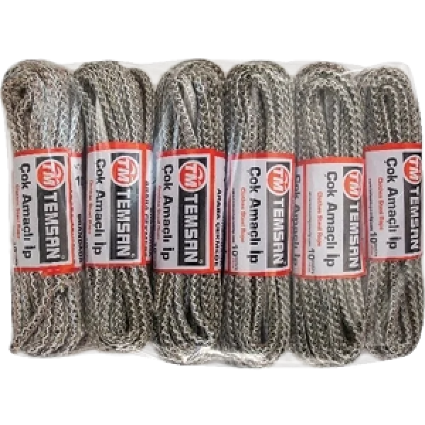 Temsan 10 Mt Çok Amaçlı İp 12li