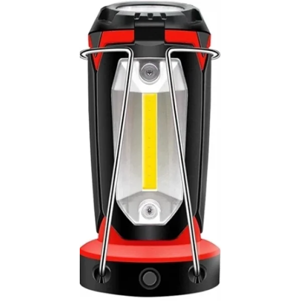 P-8801 Şarjlı Katlanabilir 3xcob Led+ 3w Led Çok Fonksiyonlu Kamp Feneri