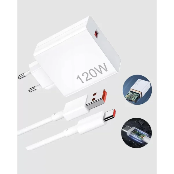 Turbo 120W Hızlı Şarj Cihazı Type-C Kablolu