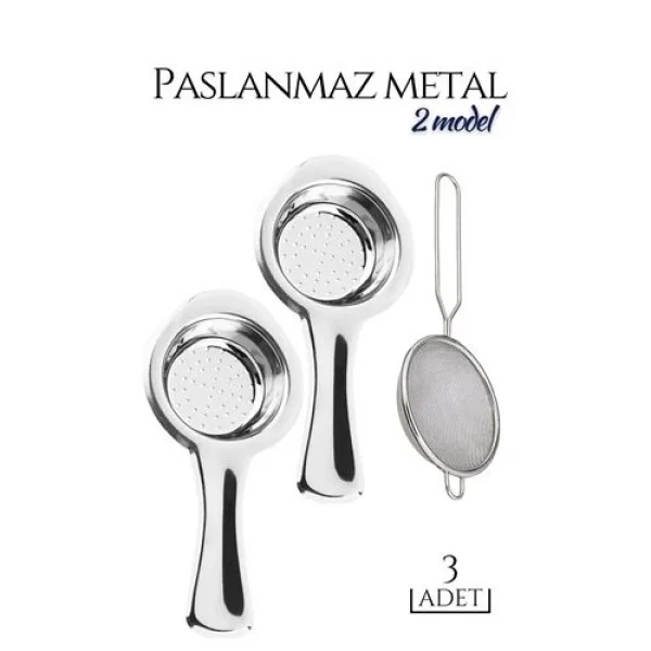 Turk 3 lü Set Metal Çay Süzgeci Cabrera Design